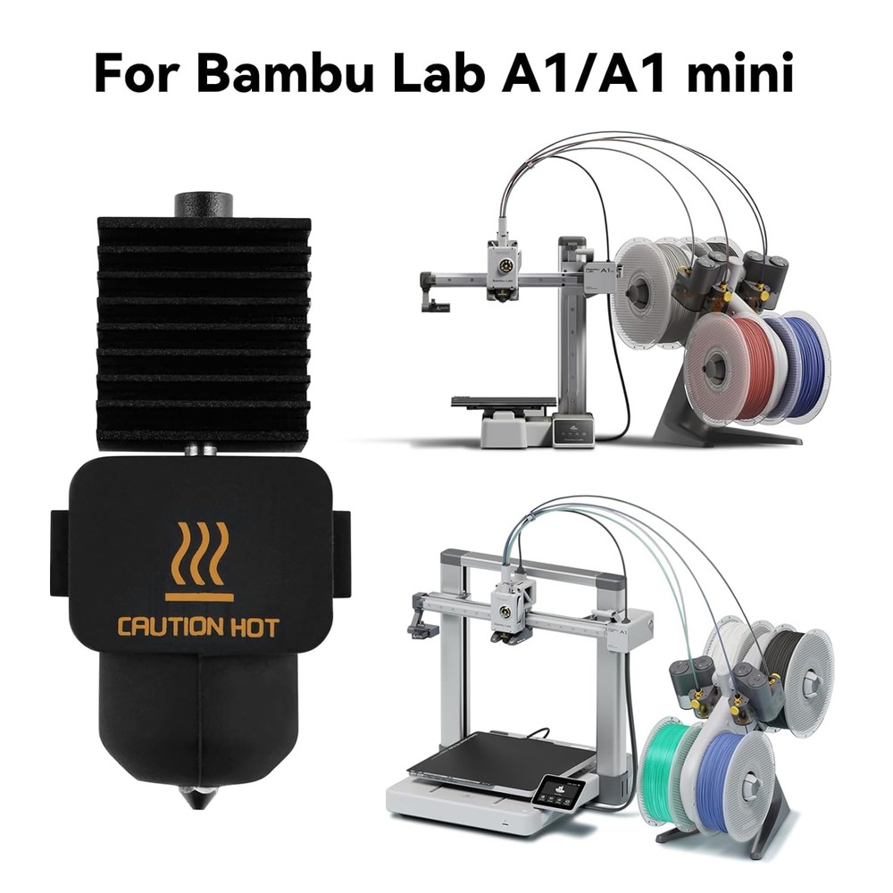 A1,A1 Mini Hotend Kit for Bambu Lab 3D Printer, Heating Block Replacement,...