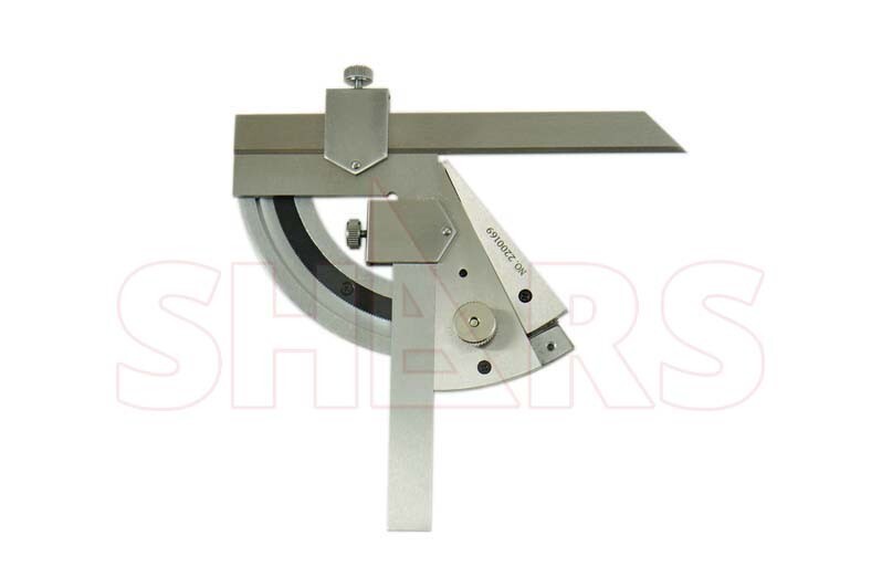 Shars 320 Degrees Universal Bevel Protractor Satin Chromed Stainless 2 Minute #}