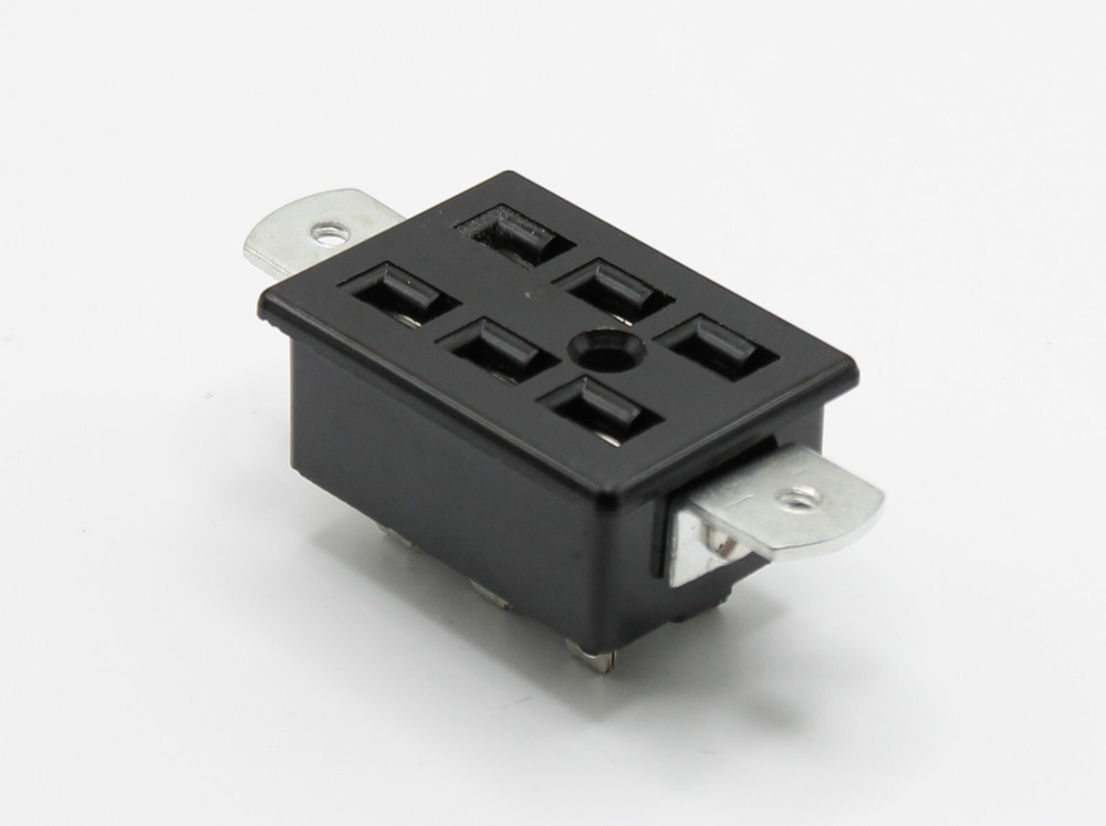 2x Beau S5406AB Cinch Jones 6-Pin Socket Connector Angle Bracket