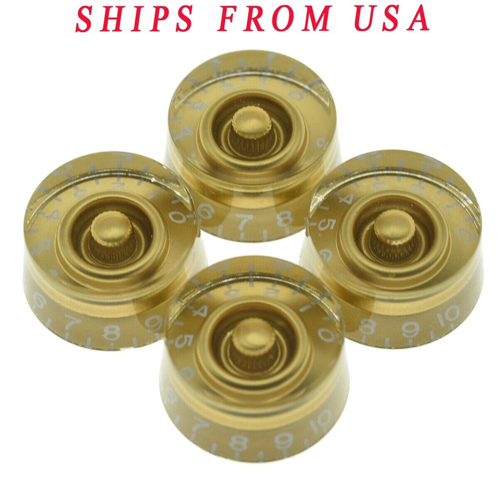 LP Guitar Speed Dial Knobs 24 Fine Spline Control Knobs fit Gibson Les Paul Gold