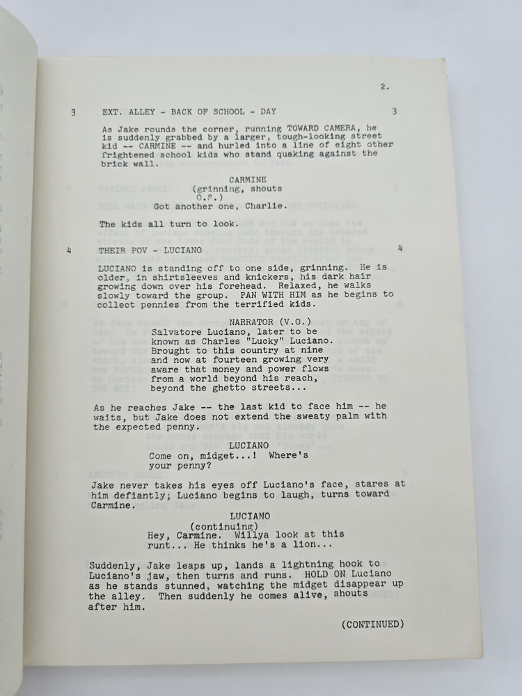 UNDERWORLD, U.S.A.: PART ONE / Abram S. Ginnes 1976 Unproduced Screenplay Script