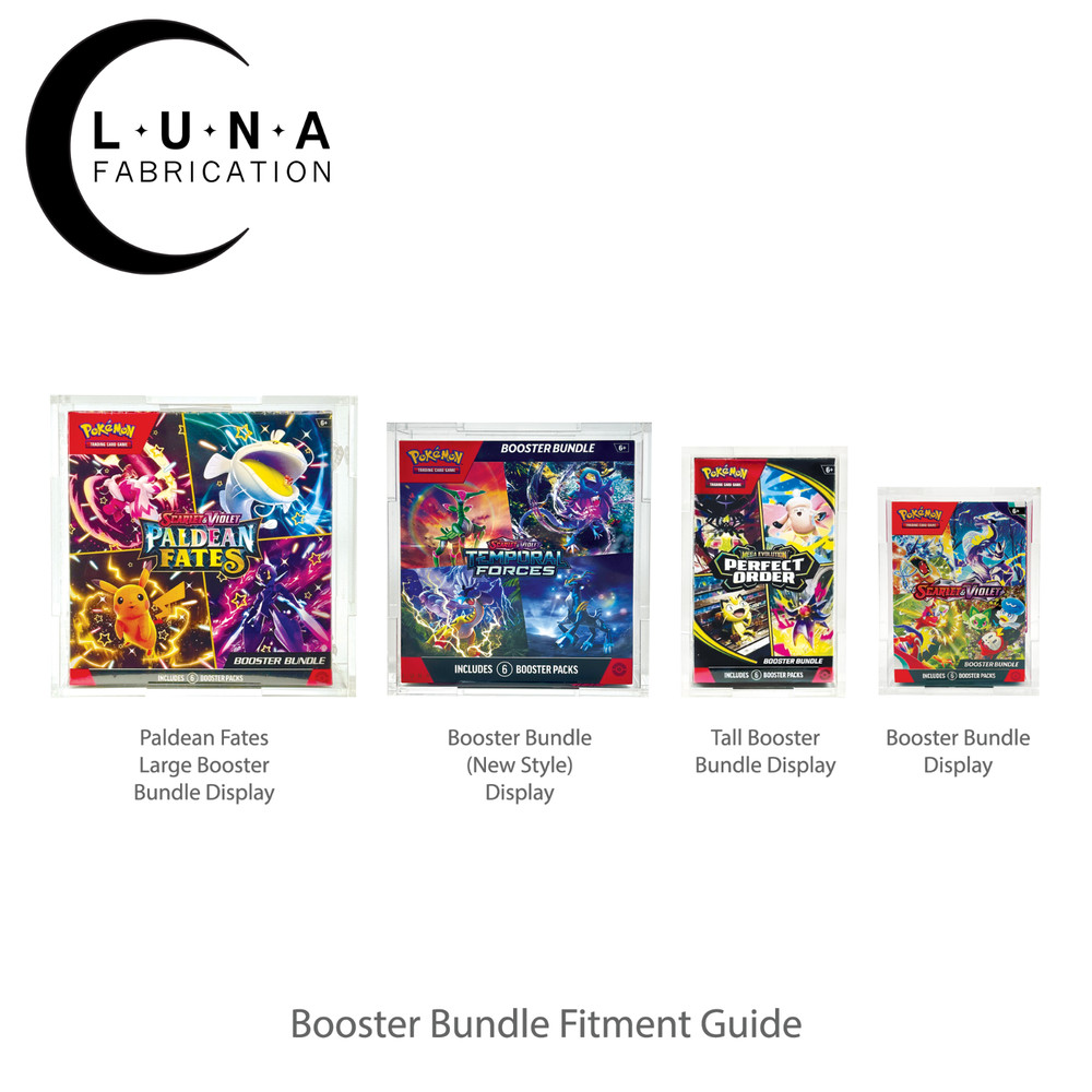 Acrylic Display Case for Pokémon Tall Booster Bundle