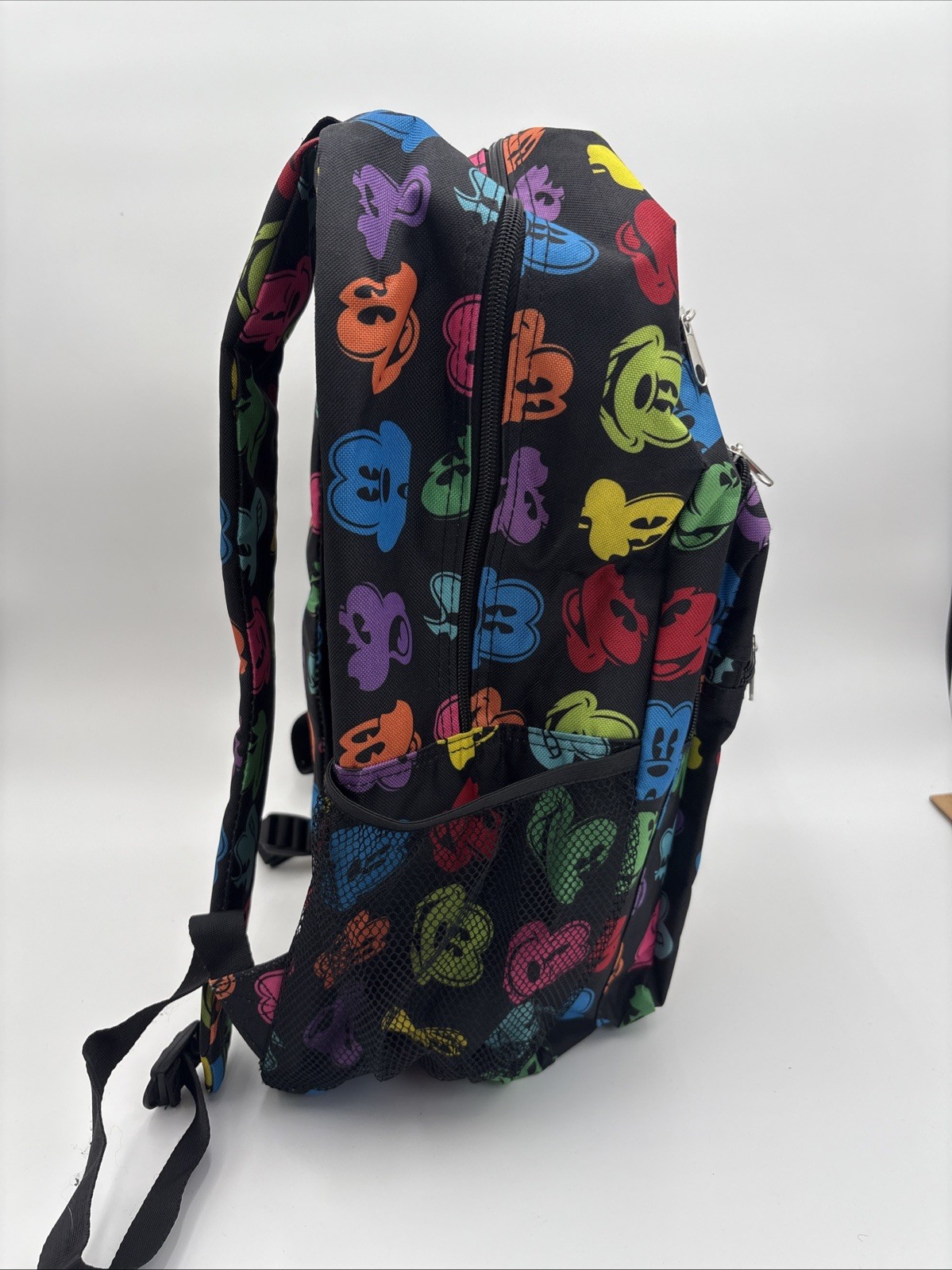 Walt Disney World Park Mickey Mouse All Over Black Backpack Large