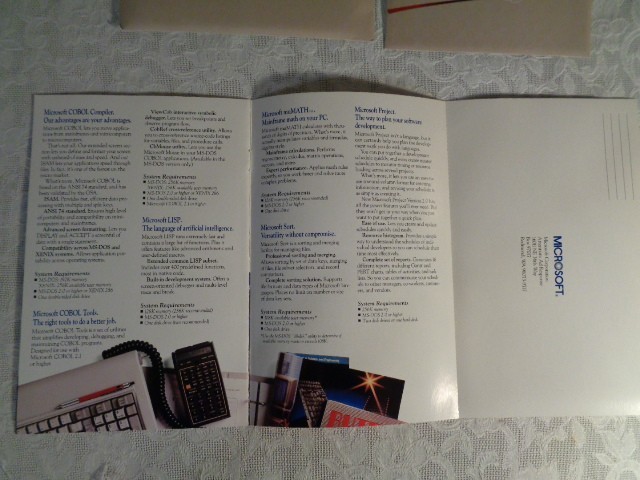 Microsoft QuickBASIC Compiler 2.0 5.25" Floppy Vintage Computer Programming Tool