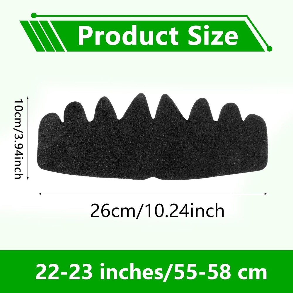 10 PCS Black Baseball Caps Inserts, Flexible Washable Hat Shaper Insert Reusable