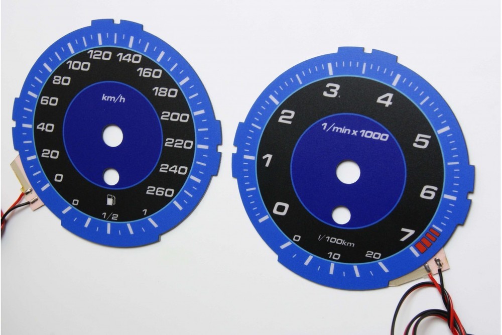 BMW E90 Design 2 Glow Gauge Plasma Dials Speedometer Shift Indicators Mph