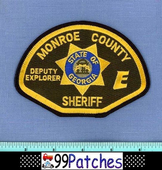 MONROE COUNTY SHERIFF DEPUTY EXPLORER GEORGIA Police Patch RESERVE AUXILIARY 4E