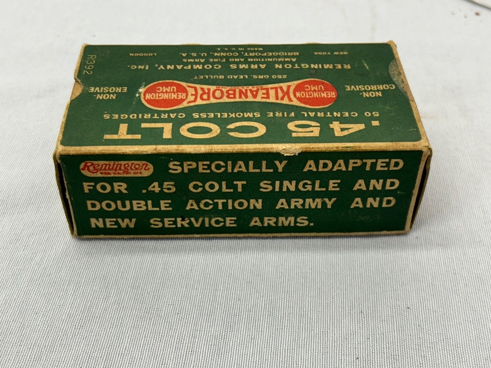 Vintage Kleanbore .45 Caliber Empty Ammo Box