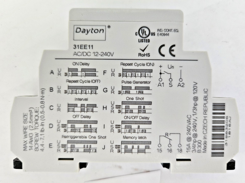 Dayton 31EE11 Multi-Function Timer