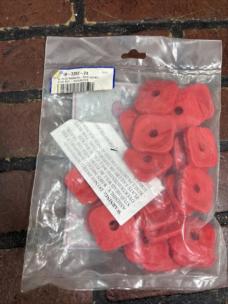Stud Boy Red Super-Lite Plus Single Backers - 24 Pack