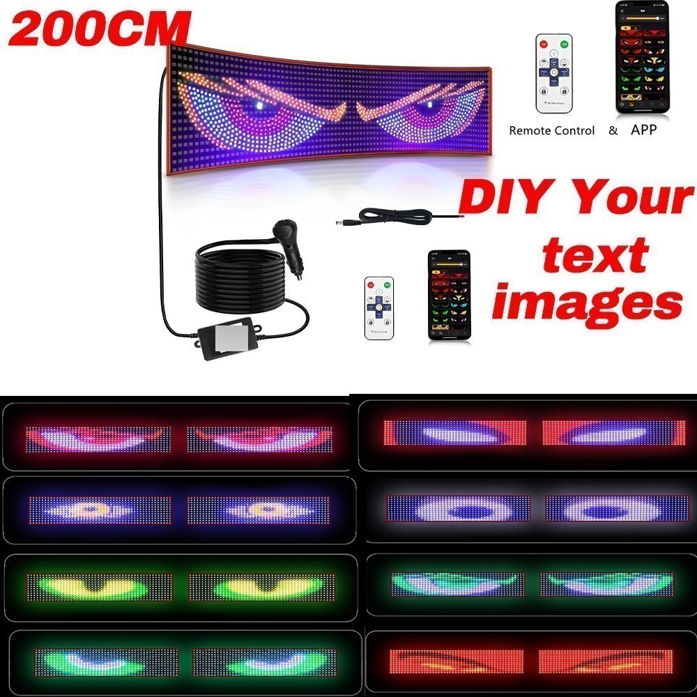 New Truck-Specific Devil's Eye LED-Screen Car Eye Light APP Control Dynamic