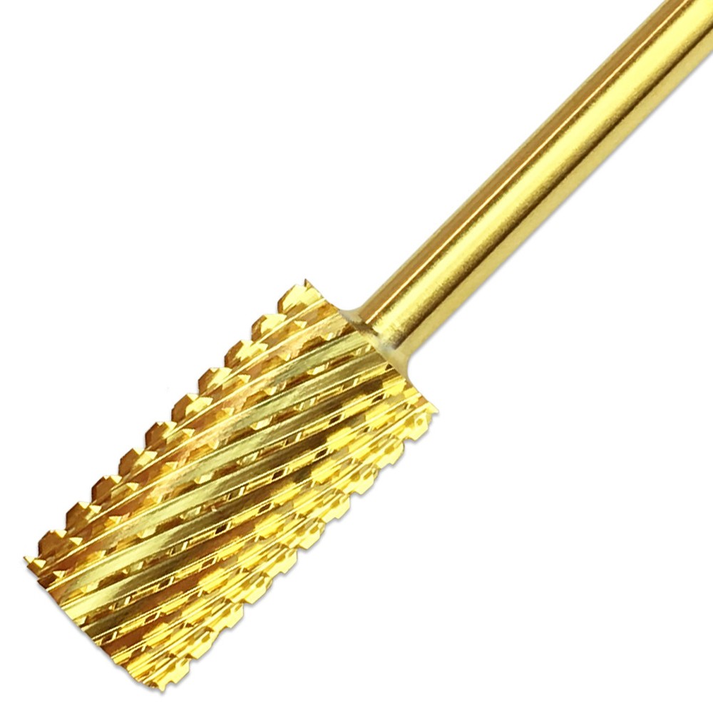 Professional Gold Large Barrel Nail Drill Bit Extra Coarse Grit