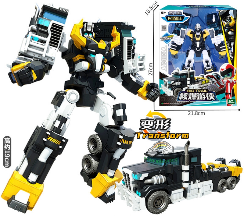 Tobot V Galaxy Detectives BIG TRAIL Transforming Truck Vehicle Robot Figure Toy