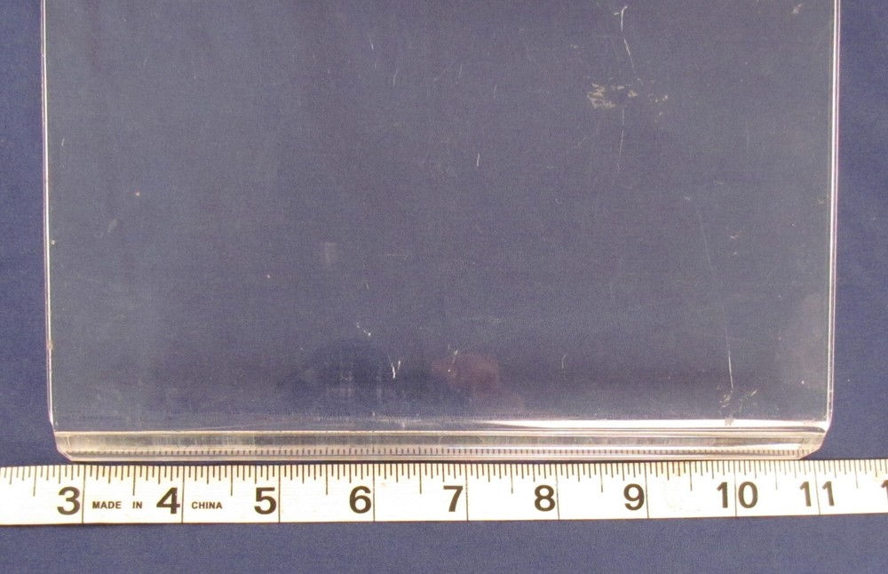 Single Pre-Owned 3" Acrylic Plexiglass Shoe Pair Angled Riser Display Stand PC6