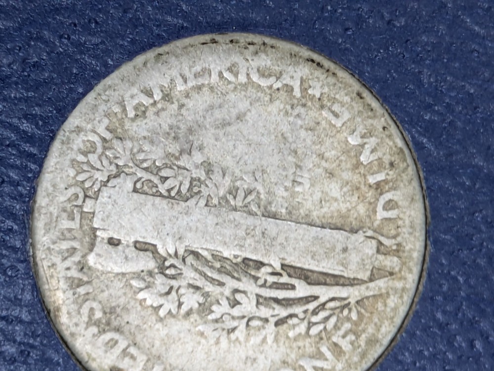 1924 Mercury AG Silver Dime 10 Cent