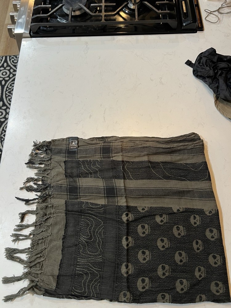 TAD triple aught design Skull Pattern Shemagh Scarf OD