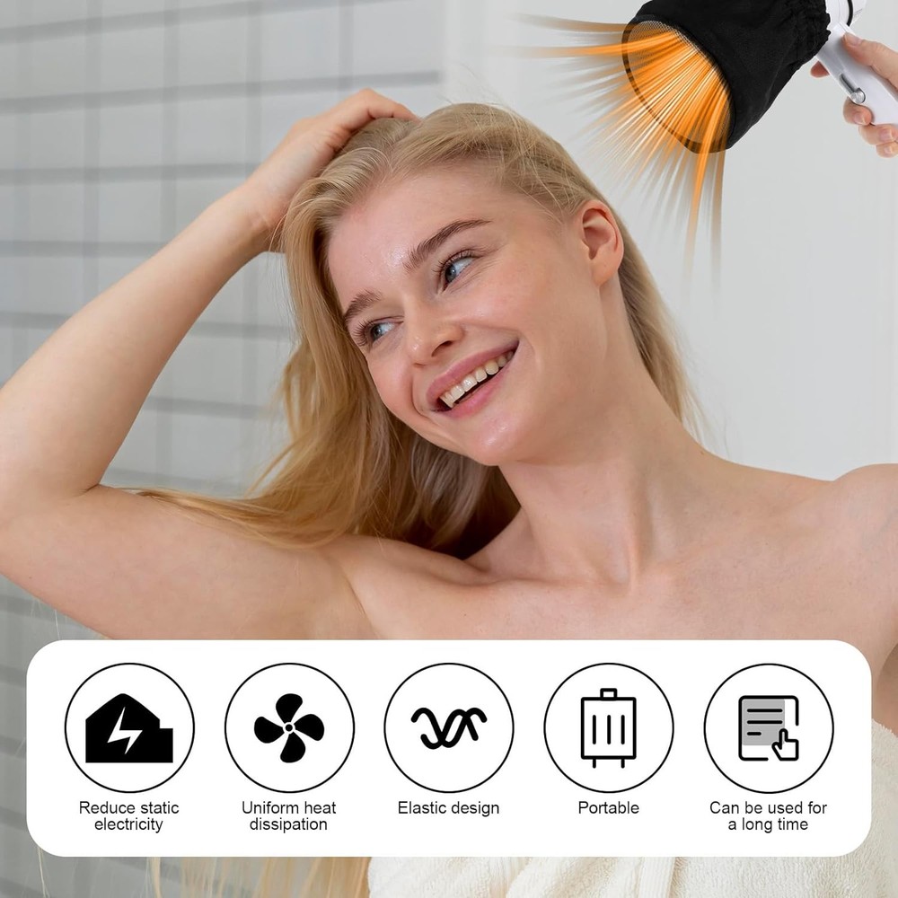 Universal Hair Dryer Diffuser Sock, Universal Difuser Cap for Hair Dryer