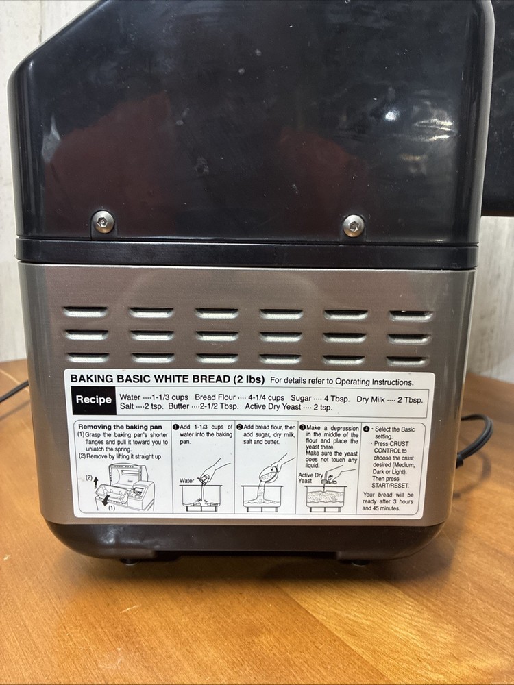 Zojirushi - Bread Machine Home Bakery Supreme Breadmaker Model: BB-CEC20 Works