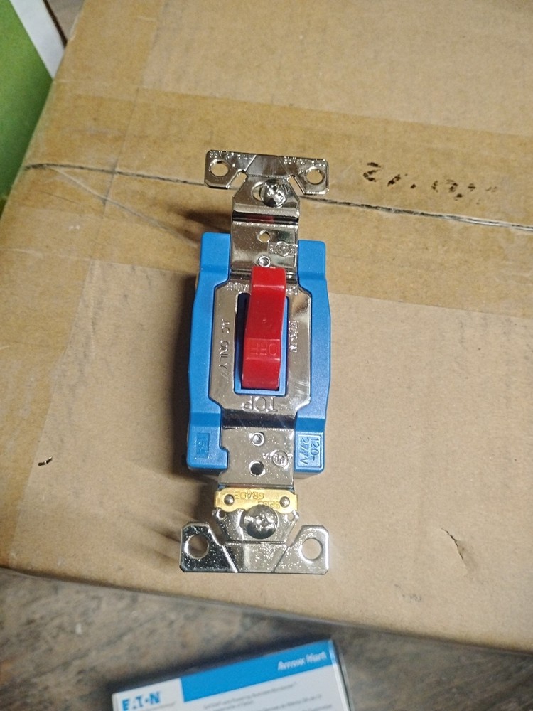 Arrow Hart AH1201RD Single Pole Switch. New