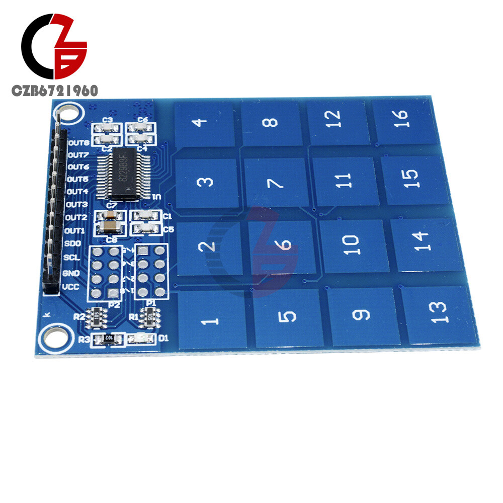 1PC Arduino TTP229 16 Channel Digital Capacitive Switch Touch Sensor Module