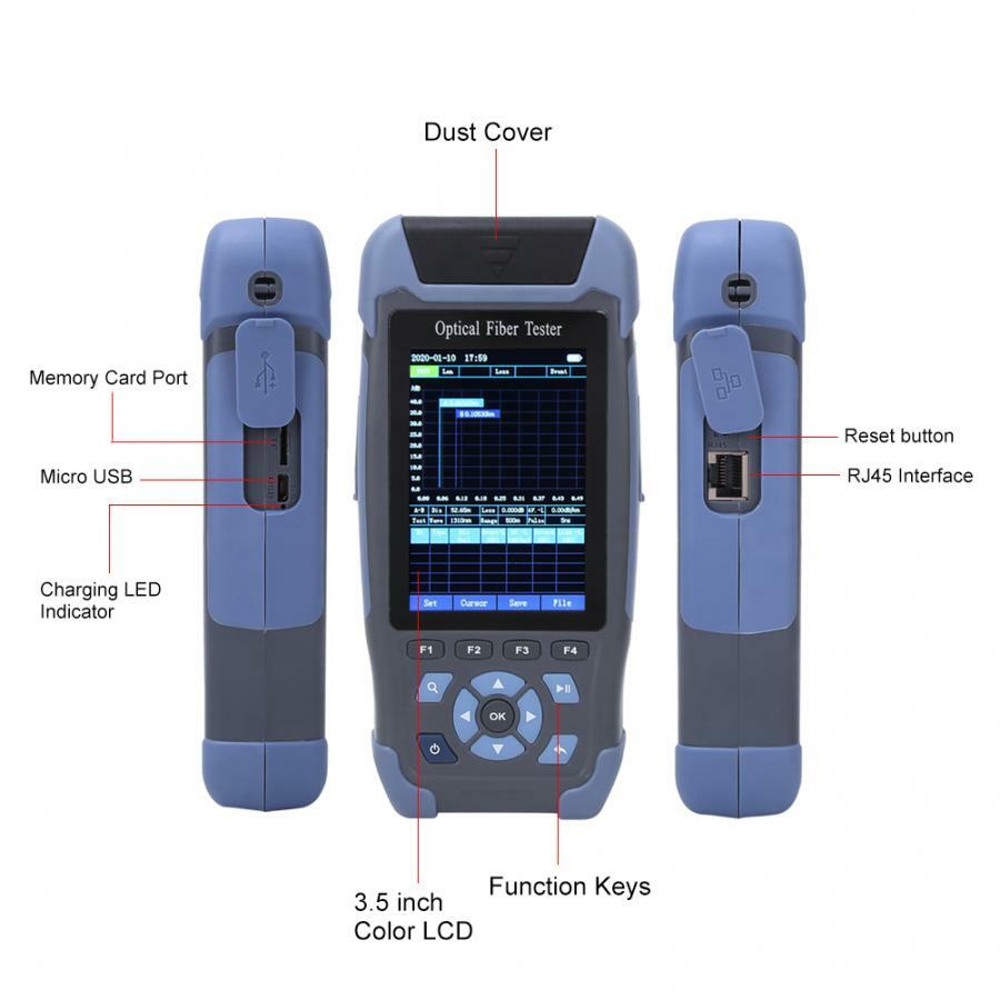 English version LCD Optical Time Domain Reflectometer Tester with 8 Functions