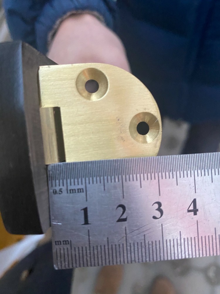 Solid ebony tailpiece for Jazz archtop guitar