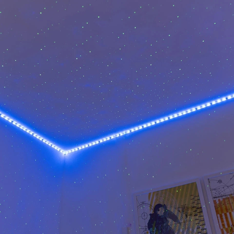 Starry Sky Projection Light Galaxy Night Light Bluetooth Music Player Remote Las