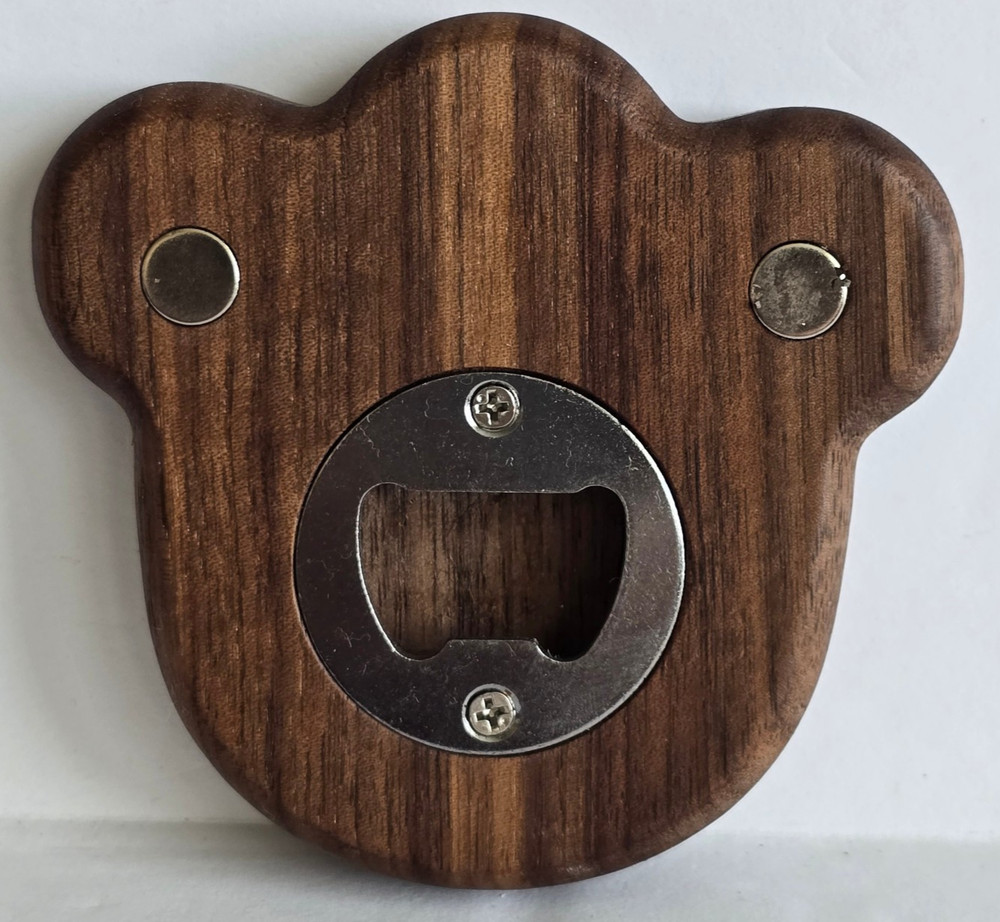 Magnetic Bottle Opener *NEW & IN PACKAGE* Shaped Like A Bear Paw