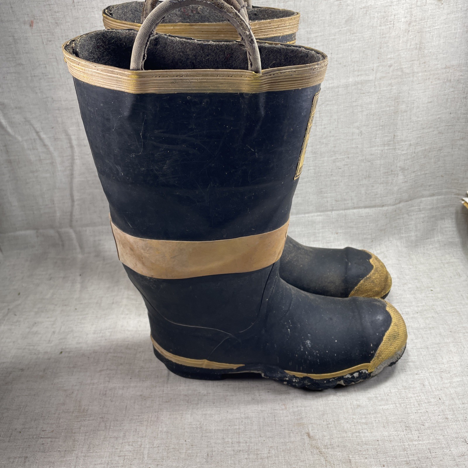 VTG Ranger FireMaster Steel Midsole Toe Insulated Rubber Firefighter Boots Sz 9