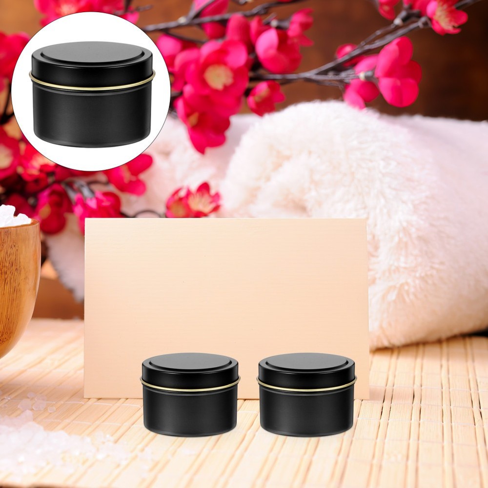 4 Pcs Candles Jars Empty Tin Containers with Lids Making Tins for