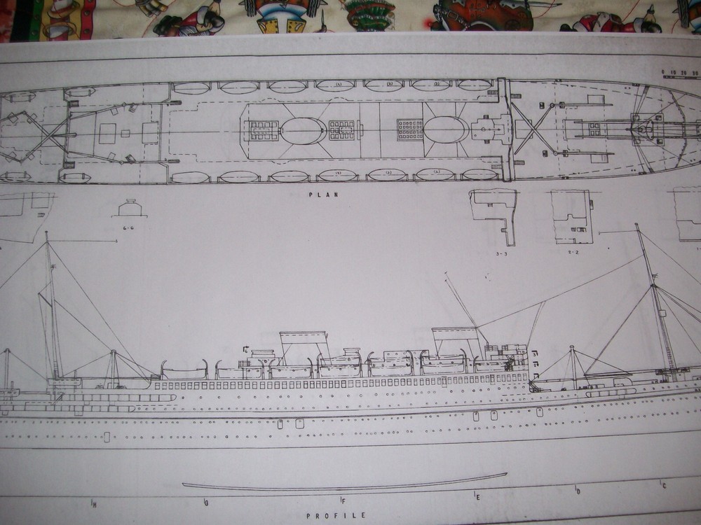 BRITANNIC liner ship model boat plans