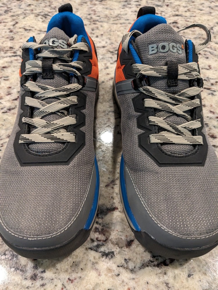 BOGS men size 8 work shoes slate low composite toe gray