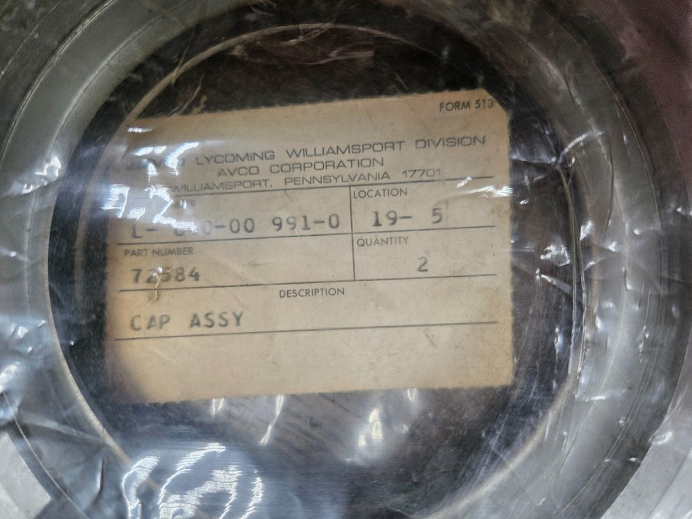 Lycoming Cap P/N 72584