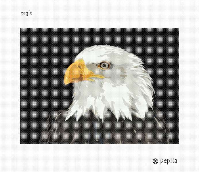 Eagle Needlepoint Kit or Canvas