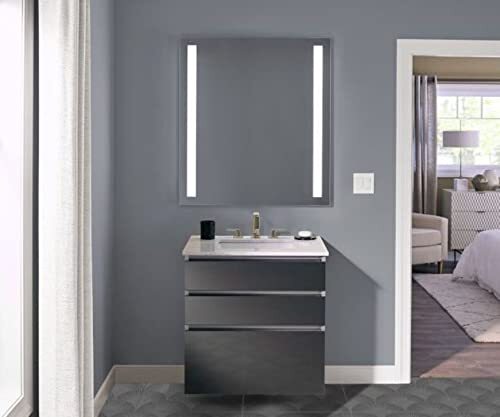 Robern YM2440RCFPD3 Vitality 24" W x 40" H Rectangular Frameless Bathroom Mirror