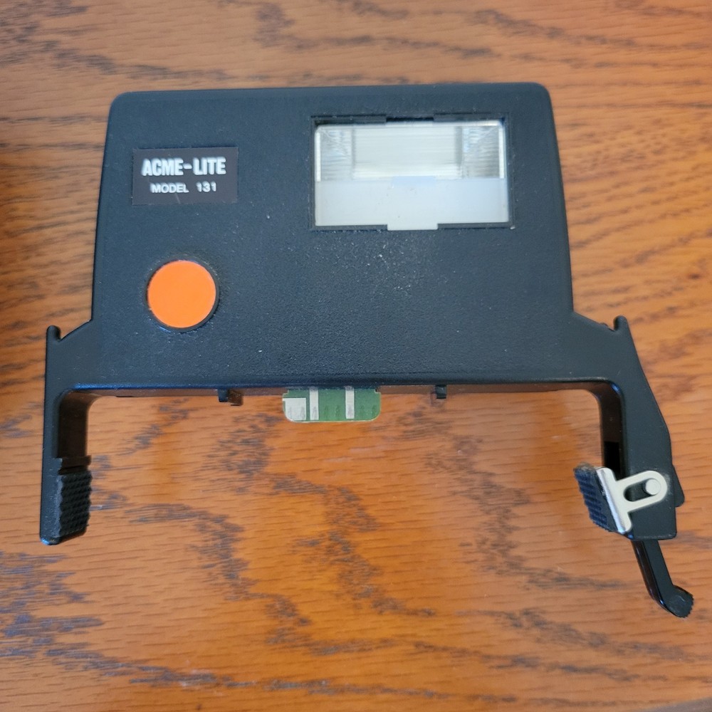 Vintage Polaroid One Step Land Camera With Flash Untested Rainbow Stripe
