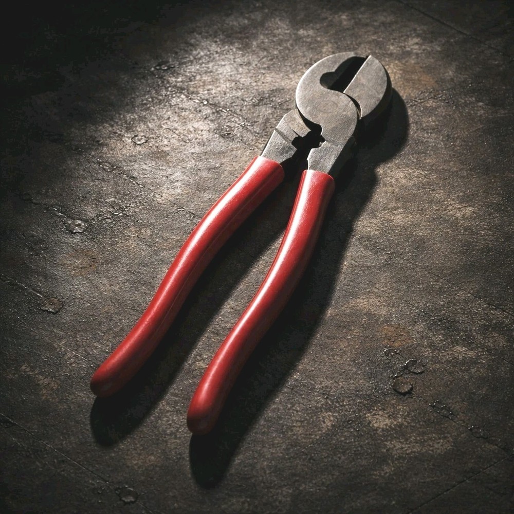 Klein Tools 63050 High Leverage Cable Cutter NEW OPEN Red Non-insulated Handle