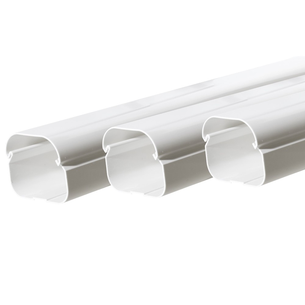 Decorative 3"x9.5 Ft Line Set Cover Kit for Mini Split & Central AC Systems