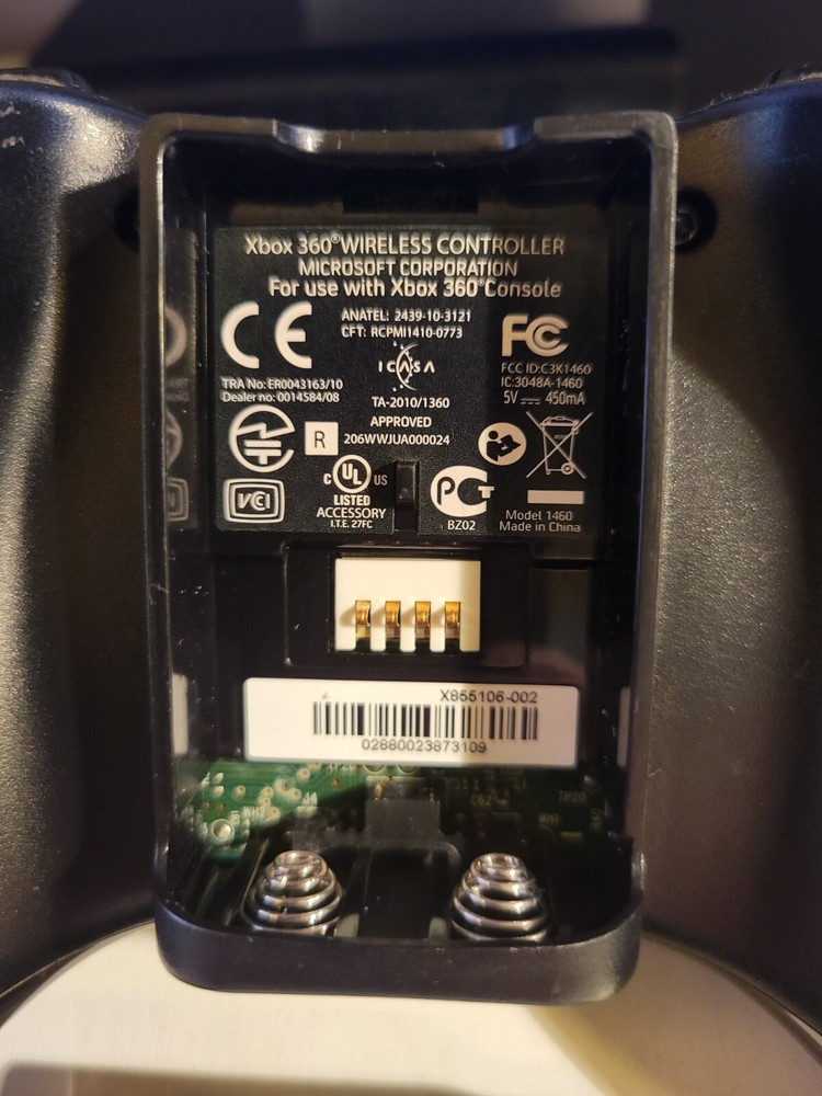 Official Genuine Microsoft Xbox 360 OEM Wireless Controller Black ~ TESTED