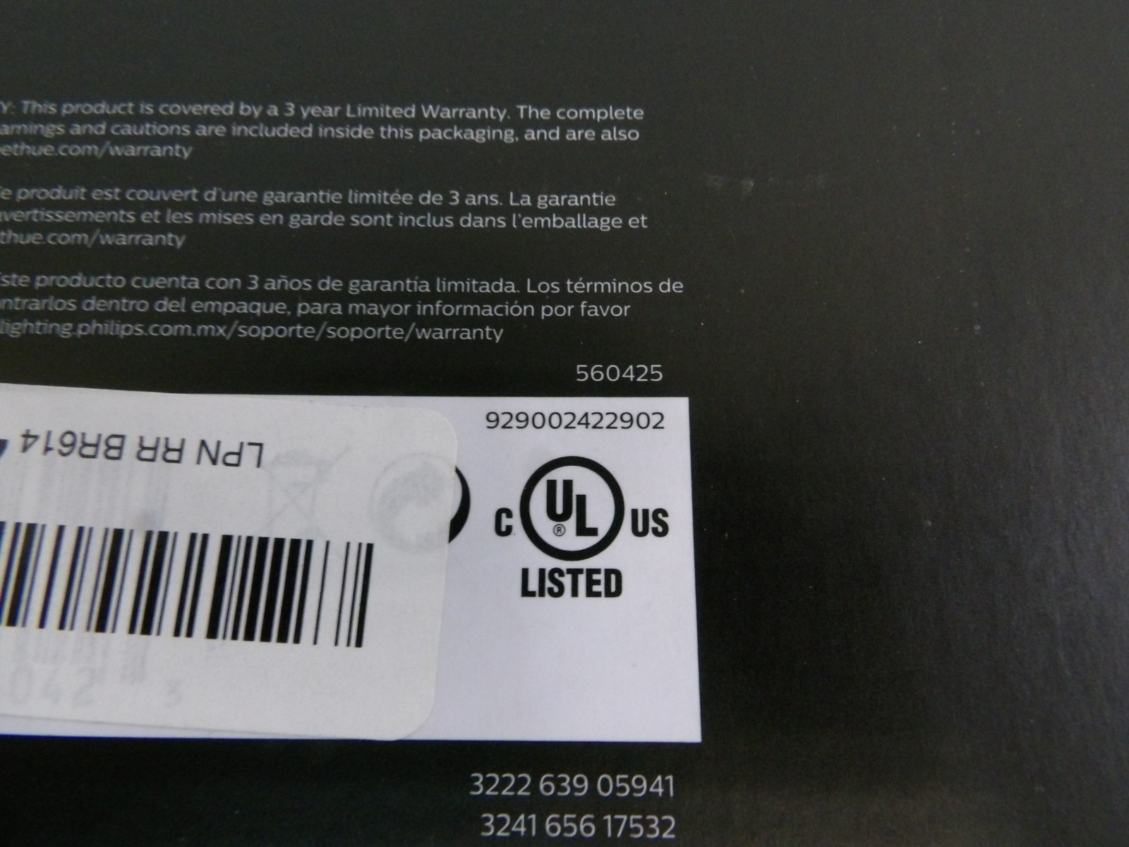 NEW DMG BOX PHILIPS HUE 560425 GRADIENT LED LIGHT STRIP FOR 75" TV