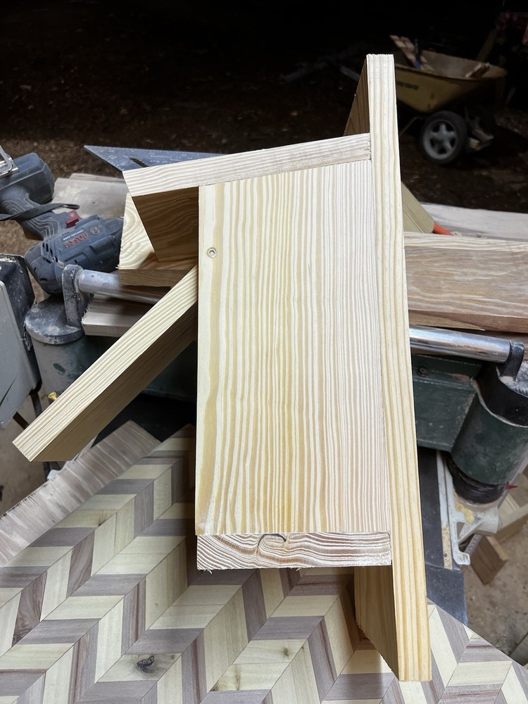 Blue Bird Box Made From Yellow Pine