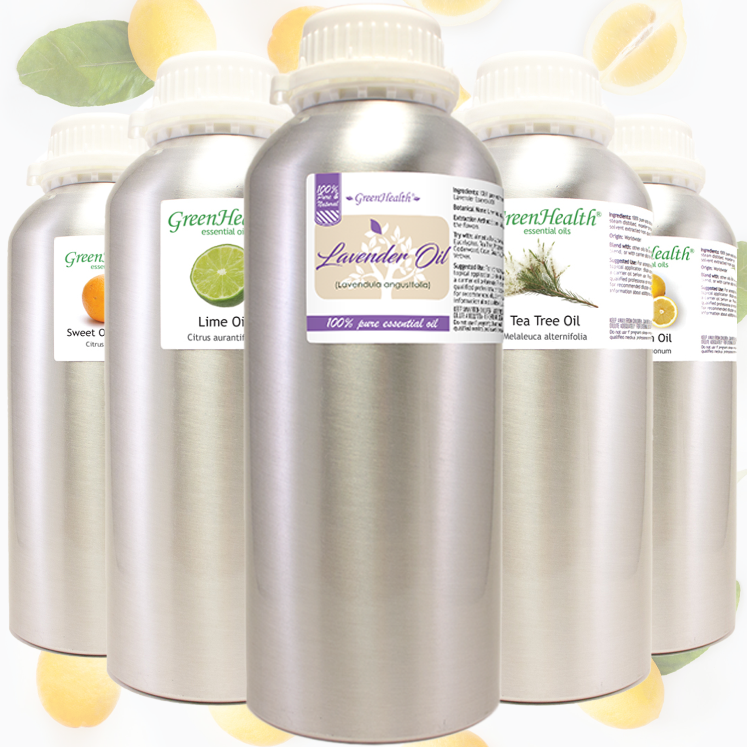 Bulk Essential Oil 16-32 fl oz Aluminum Bottle, All Natural Uncut, 50+ Oils