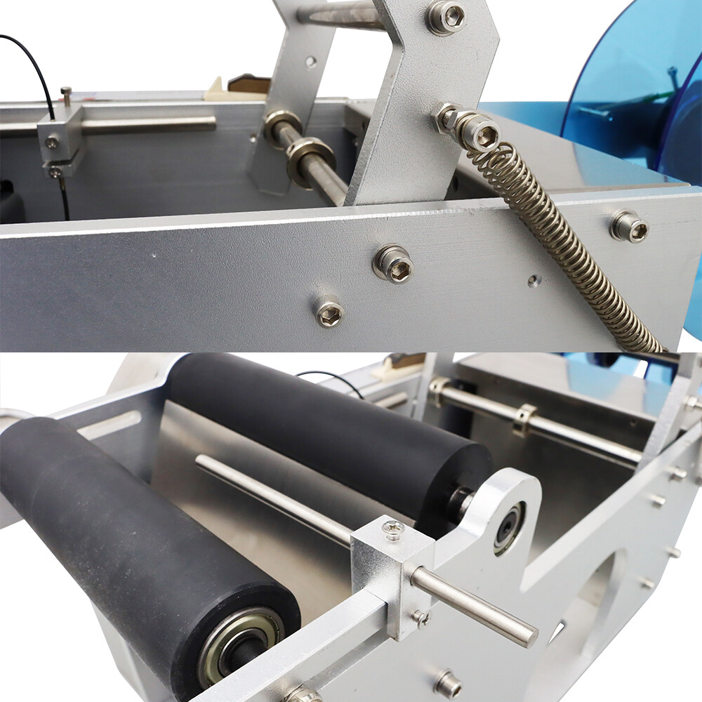 Semi-Automatic Round Bottle Labeling Machine for Glass Plastic Bottle 110V 50W