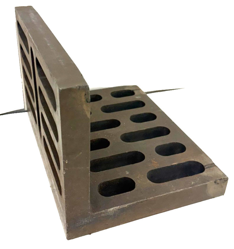 PRECISION WEBBED ANGLE PLATE 12 X 9 X 8" DEPTH 7" LOT OF 1