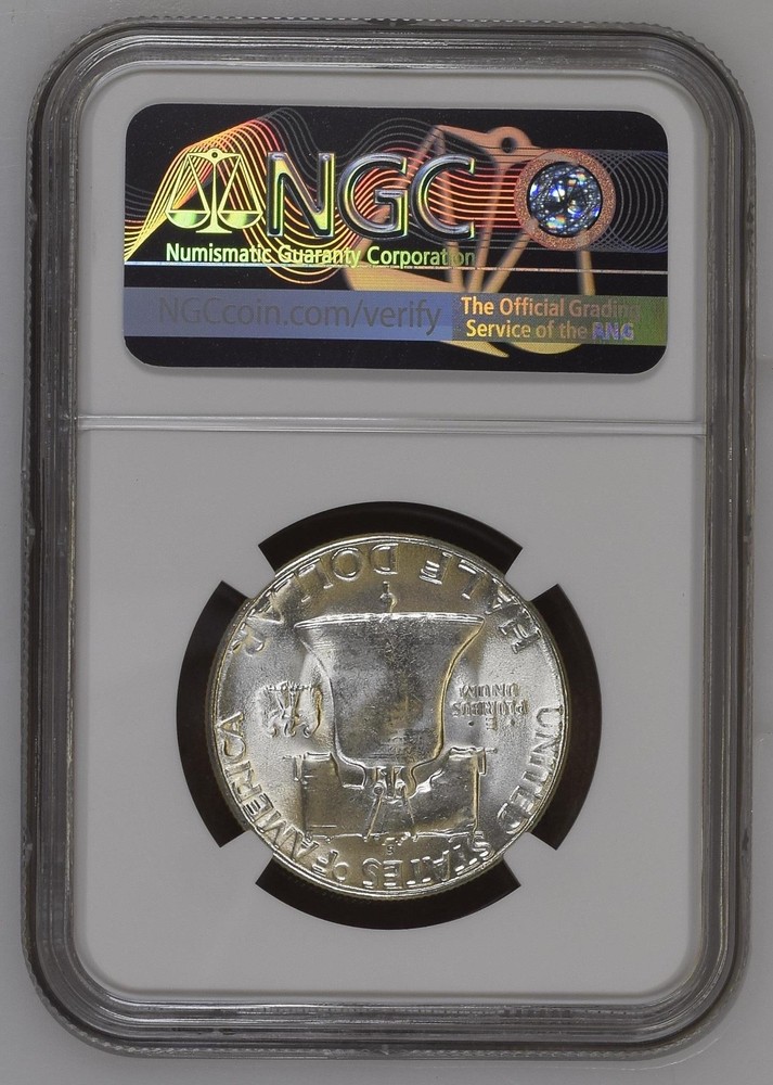 1953-S SILVER FRANKLIN HALF DOLLAR MS65 NGC