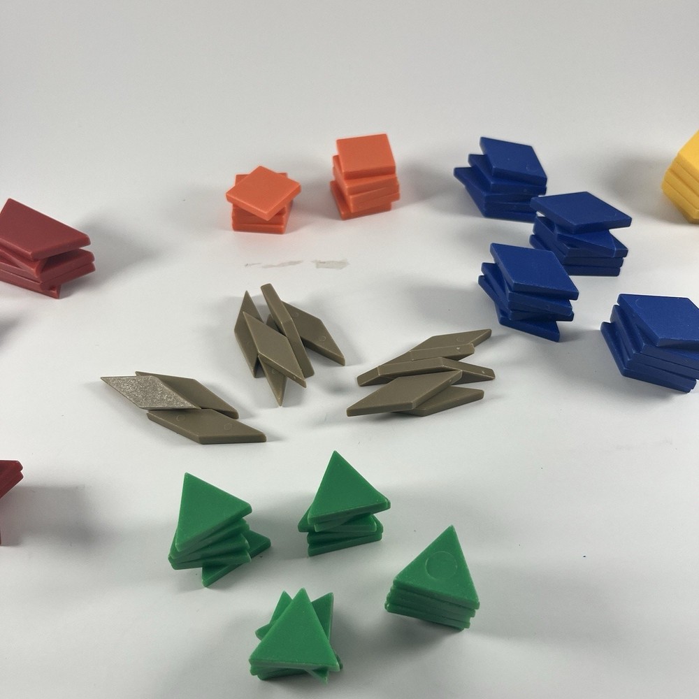Pattern Blocks Set 93pc Plastic Shapes Geometry Learning Montessori