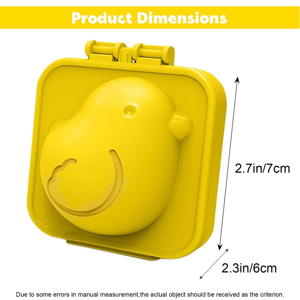 Fun Whimsical Reusable Safe Soft Easy-To-Clean Practical Chicken-shaped Egg Mold