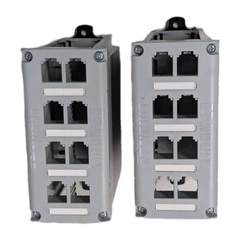 New Panduit CDPP8RG DIN Rail Shielded Patch Panel - No Box