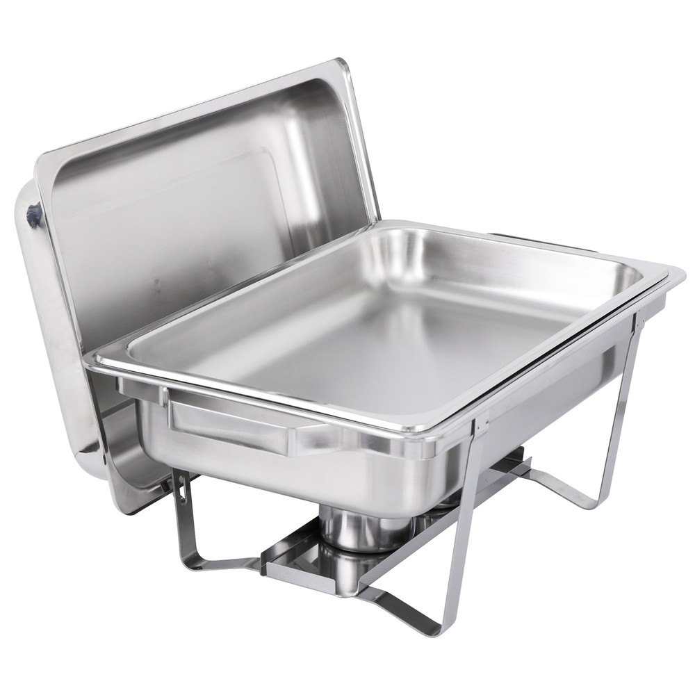 8Pack Stainless Steel Rectangular Chafing Dish Full Size Buffet Catering 8 Quart