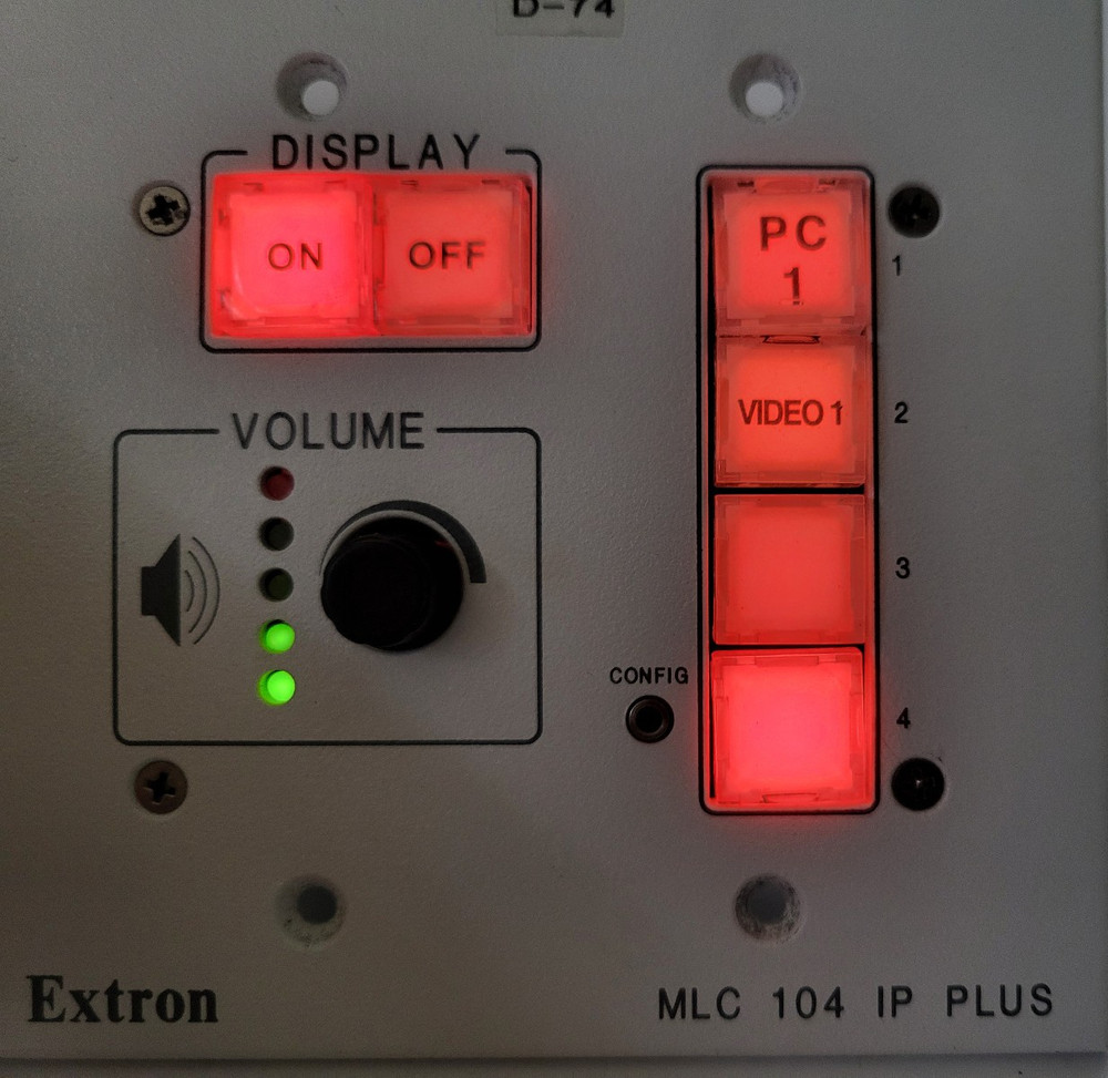 Extron MLC 104 IP Plus MediaLink Controller Ethernet Control Wall Mount